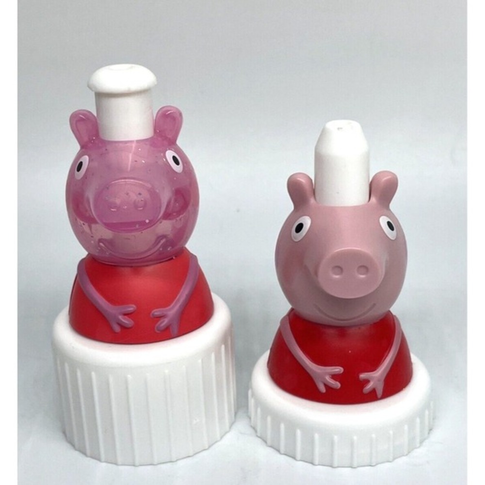 Peppa Pig And Glitter Rare Limited Edition Good 2 Grow Toppers LOT of 2‎